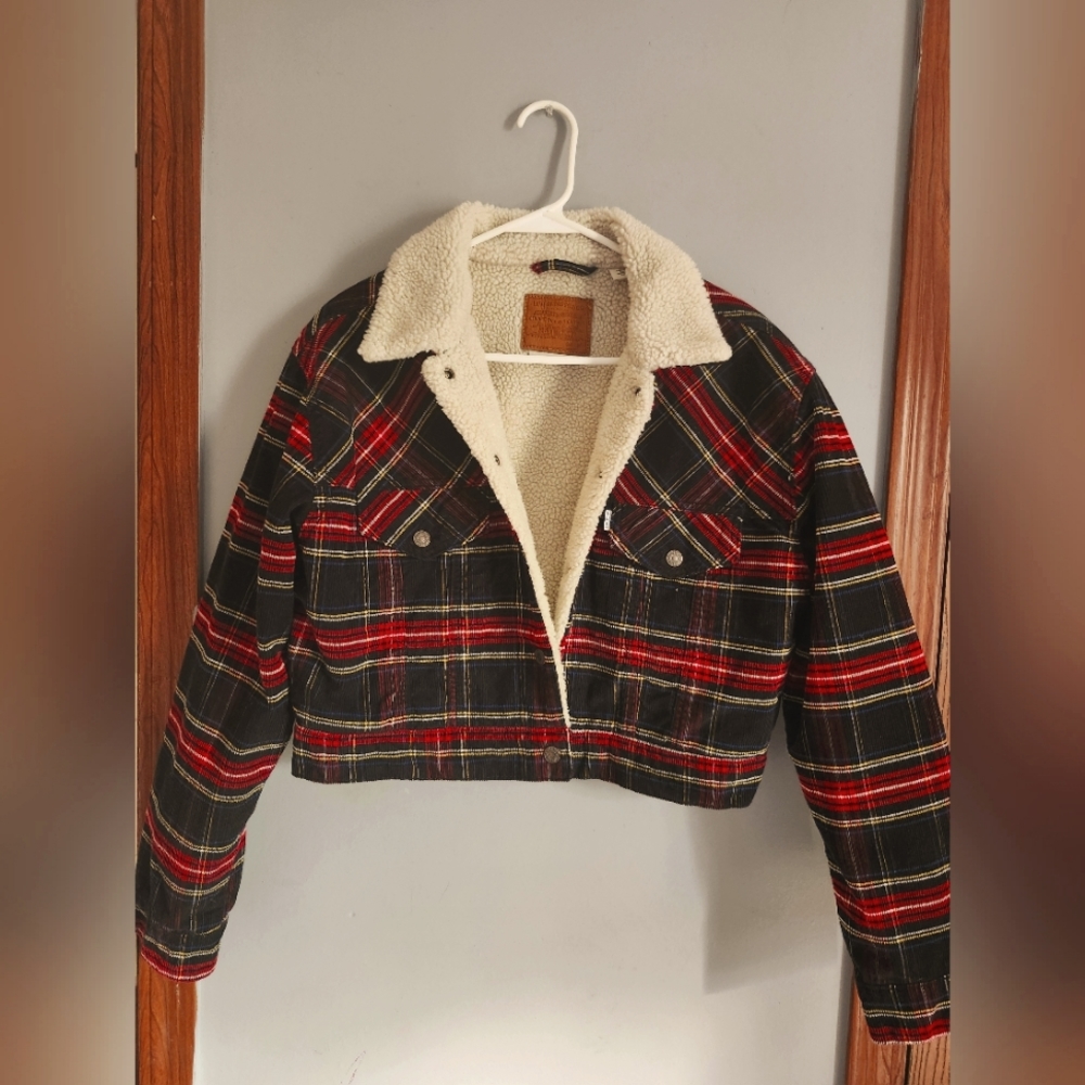 Levis Plaid Sherpa-Lined Women's Jacket